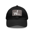 Well Church Leather Patch Dad Hat — Embroidered Logo Baseball Cap