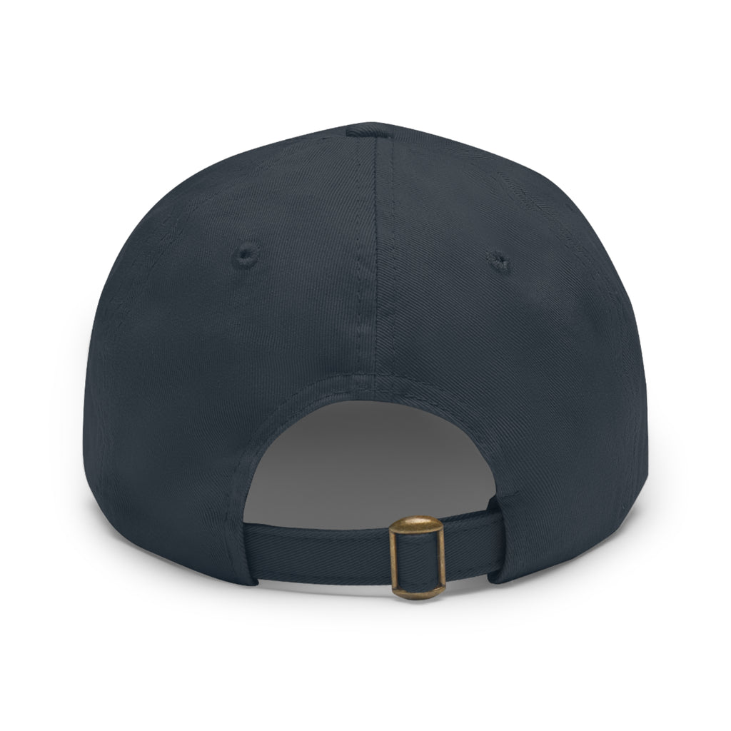 Well Church Leather Patch Dad Hat — Embroidered Logo Baseball Cap