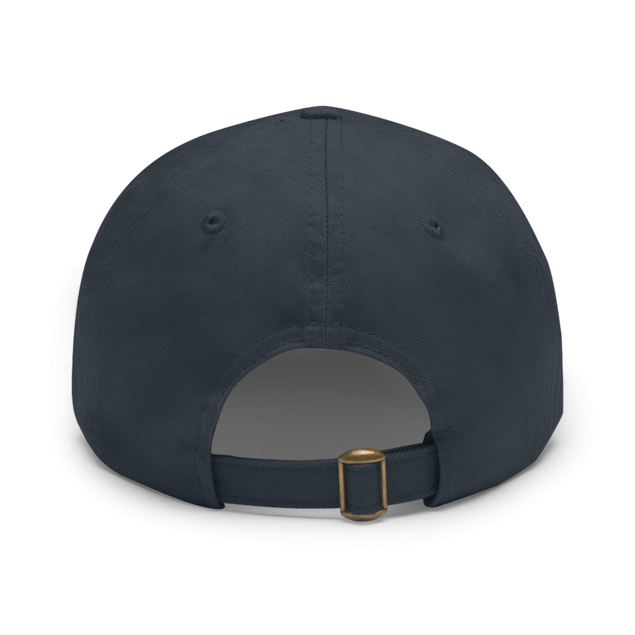 Well Church Leather Patch Dad Hat — Embroidered Logo Baseball Cap