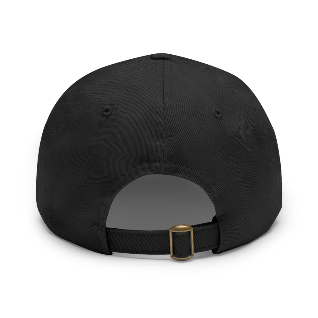 Well Church Leather Patch Dad Hat — Embroidered Logo Baseball Cap