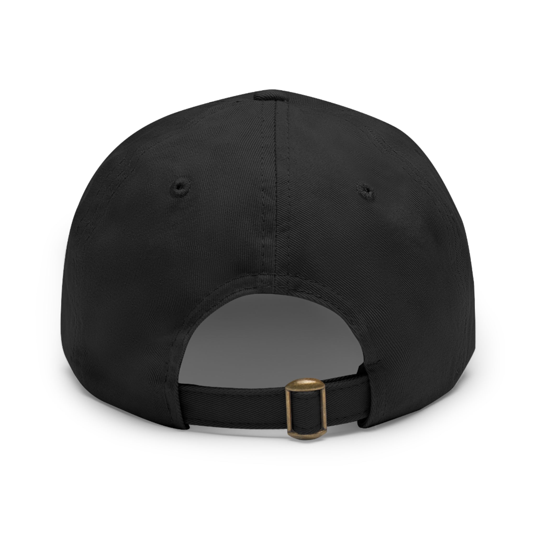 Well Church Leather Patch Dad Hat — Embroidered Logo Baseball Cap